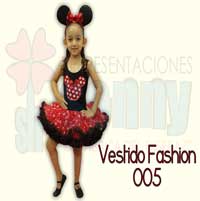 vestido fashion de minnie